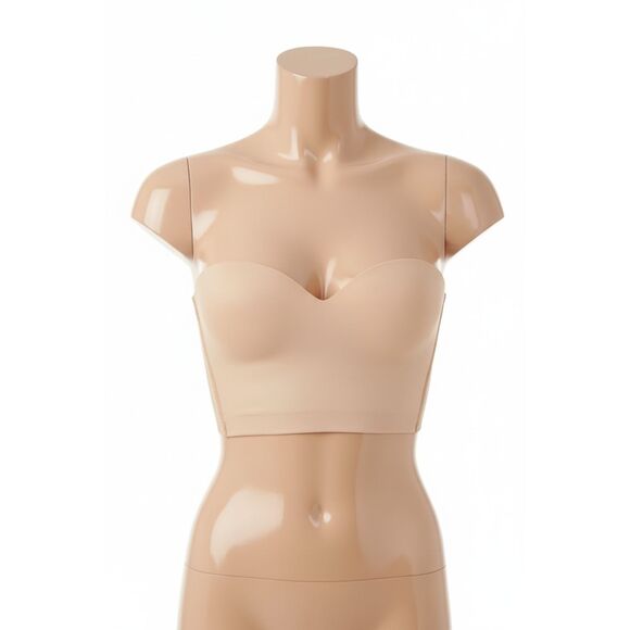b.tempt'd Strapless Backless Bra 32D Beige Wacoal Foam Cups - Picture 1 of 8